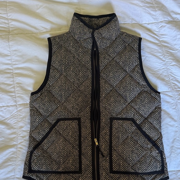 J. Crew Jackets & Blazers - J. Crew Navy Herringbone Vest